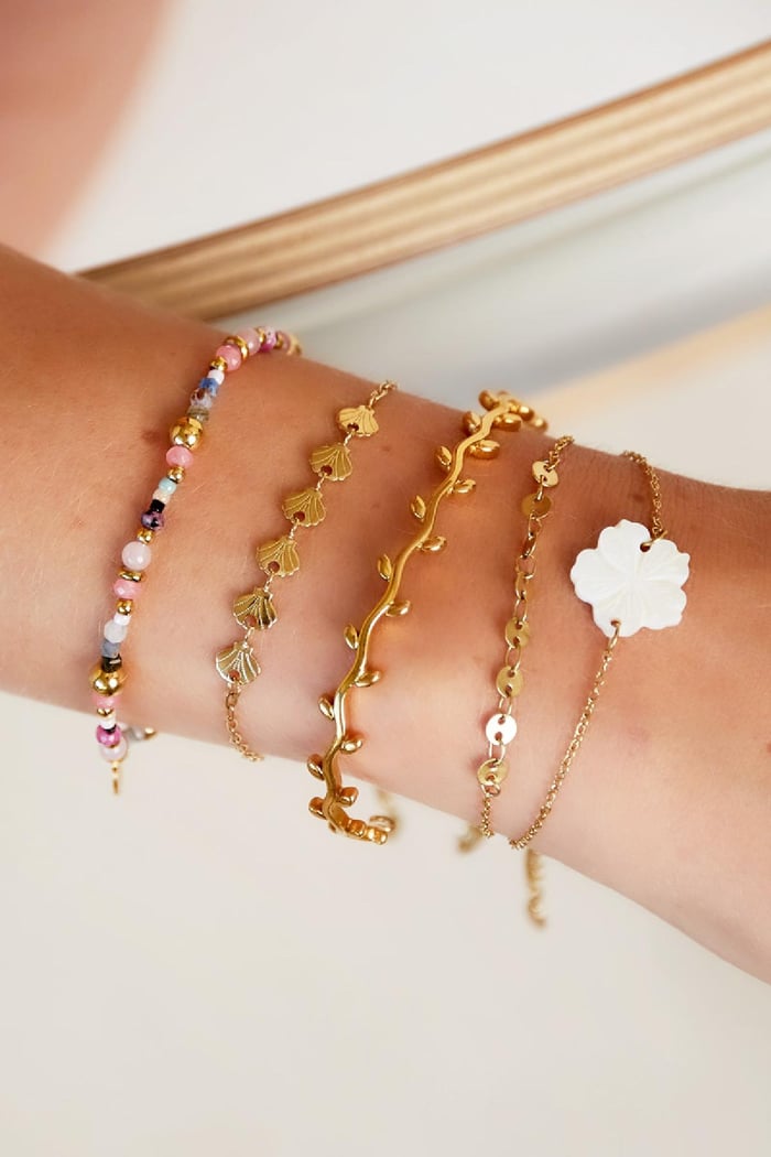 Sea shell bracelet - Beach collection Gold Color Stainless Steel h5Picture2
